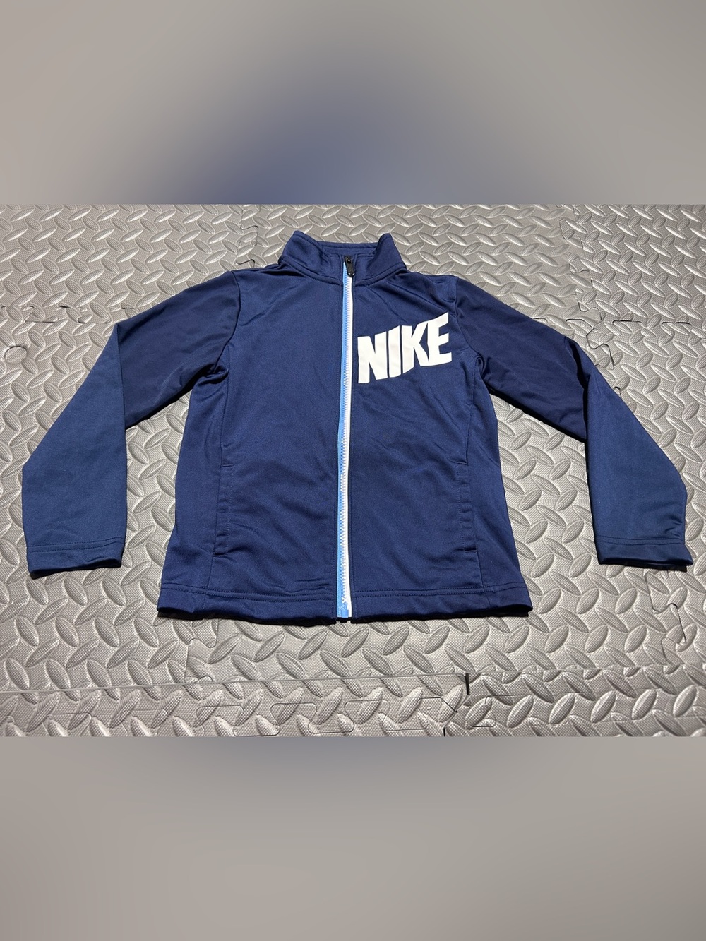 Nike Kids Blue Full Zip Athletic Jacket